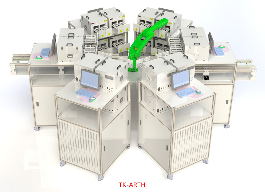 Off-line automated RF test system